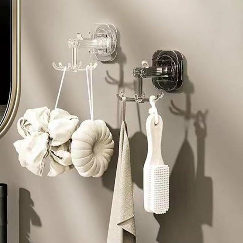 Kitchen Organization |  360° Rotatable Suction Cup Hook – Shower Organizer Hook For Bathroom, Kitchen Home & Decor 360° Rotatable Suction Cup Hook - Shower Organizer Hook For Bathroom, Kitchen