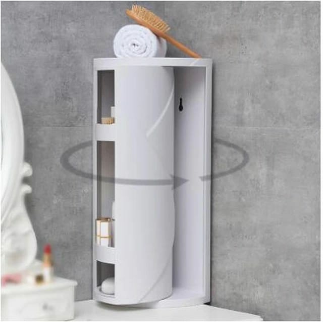 Kitchen Organization |  360° Rotating Bathroom Corner Storage Shelf – Multi-Layer Organizer For Kitchen, Countertop Bath & Laundry 360° Rotating Bathroom Corner Storage Shelf - Multi-Layer Organizer For Kitchen, Countertop