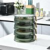 Kitchen Organization |  4 Layer Insulated Kitchen Space Saving Vegetable Fruits Platter Stackable Storage Rack Cookware, Cutleries & Mugs 4 Layer Insulated Kitchen Space Saving Vegetable Fruits Platter Stackable Storage Rack