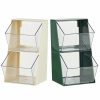 Kitchen Organization |  Multi-Layer Desktop Dustproof Storage Rack, Coffee Tea Bag Organizer Box Kitchen Organization Dark Green