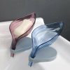 Kitchen Organization |  Self Draining Soap Holder Leaf Shape Soap Box Bath & Laundry Bathroom Organization