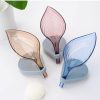 Kitchen Organization |  Self Draining Soap Holder Leaf Shape Soap Box Bath & Laundry Bathroom Organization