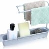 Kitchen Organization |  Telescopic Sink Holder Rack Expandable Storage Kitchen Organization Grey