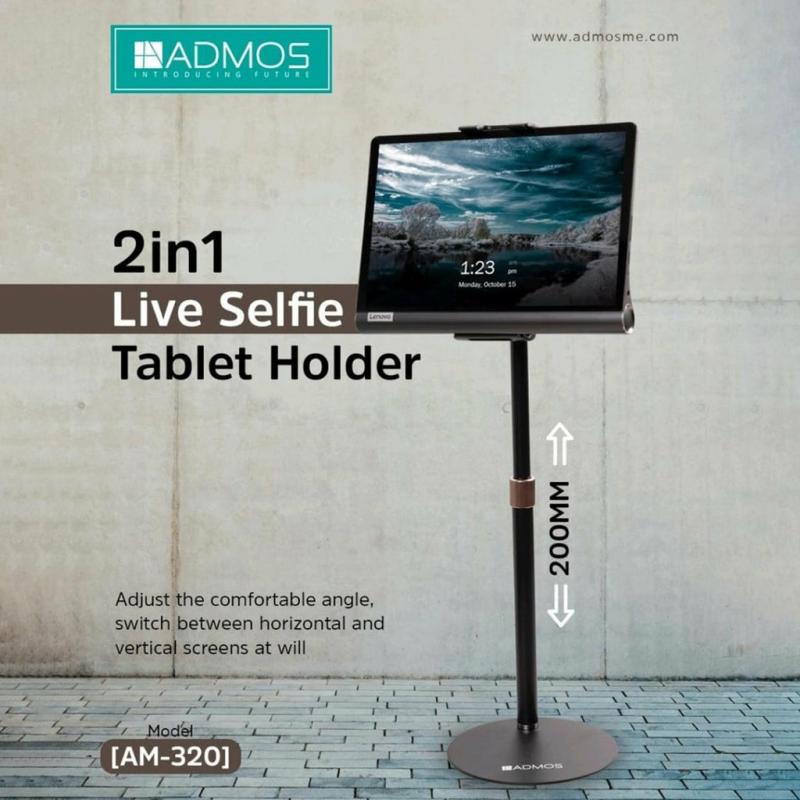 Mobile & Computer Accessories |  2-In-1 Live Selfie Tablet Holder, Height Adjustable, 360 Degree Rotating Diy & Gadgets Mobile & Computer Accessories