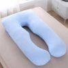 Mom Essentials |  Pregnancy Pillows,U-Shaped Maternity Cushion, Side Sleeper Body Pillow For Pregnant Mom & Baby Blue