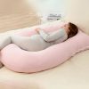 Mom Essentials |  Pregnancy Pillows,U-Shaped Maternity Cushion, Side Sleeper Body Pillow For Pregnant Mom & Baby Blue