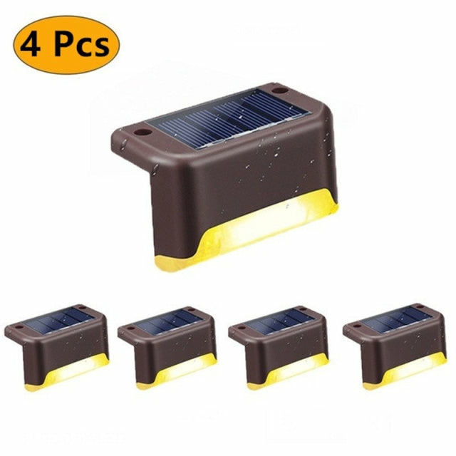 Outdoor Lighting |  4 Pcs Solar Led Stair Case Lights, Deck Lights Outdoor Path Step Lamps Electronics & Lighting 4 Pcs Solar Led Stair Case Lights, Deck Lights Outdoor Path Step Lamps