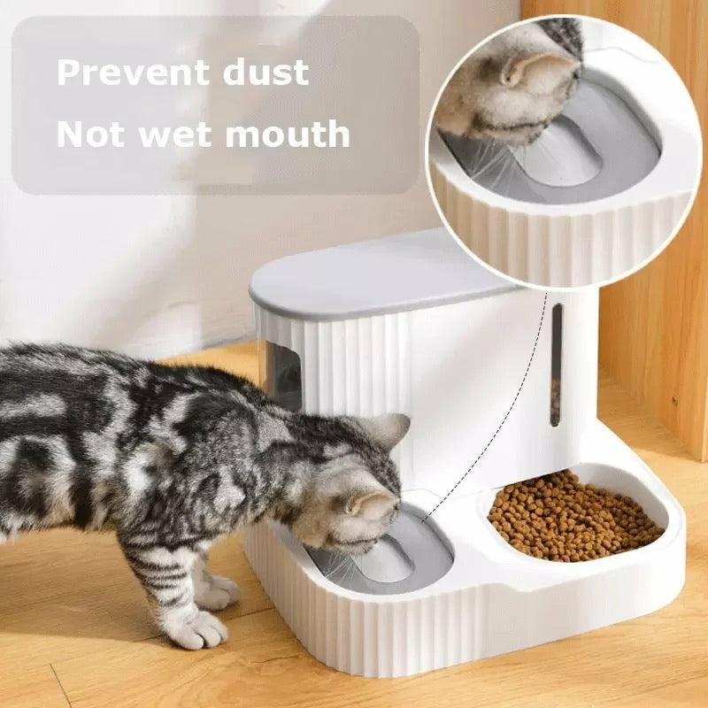 Pet Supplies |  Automatic Pet Feeder & Water Dispenser – Large Capacity Cat Food Bowl With Wet Dry Separation Pet Supplies Automatic Pet Feeder & Water Dispenser - Large Capacity Cat Food Bowl With Wet Dry Separation