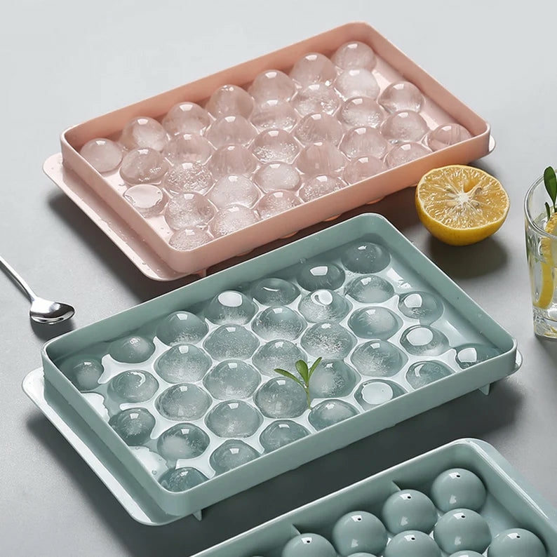 Refrigeration & Storage |  2 Pcs 33 Cavities Plastic Ice Cube Mold Tray Kitchen Supplies 2 Pcs 33 Cavities Plastic Ice Cube Mold Tray