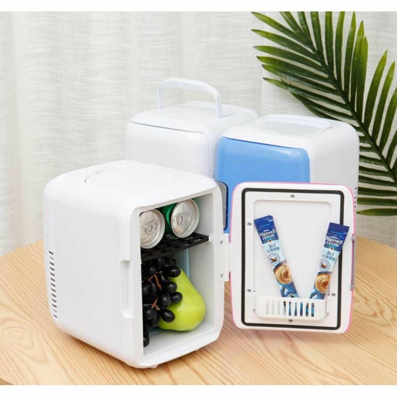 Refrigeration & Storage |  Mini Car Fridge – 4L Cooler And Warmer For Milk, Cosmetics, Snacks, Travel, Portable Refrigerator Car Accessories Blue