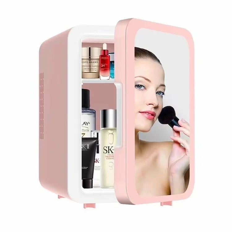 Refrigeration & Storage |  Mini Multifunction Cosmetic Refrigerator With Mirror, Small Skin-Care Storage Fridge For Home, Travel Electronics & Lighting Electronics & Smart Home