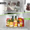 Refrigeration & Storage |  Transparent Rectangular Fridge Tray – 360° Rotating Refrigerator Turntable Organizer Kitchen Supplies Refrigeration & Storage