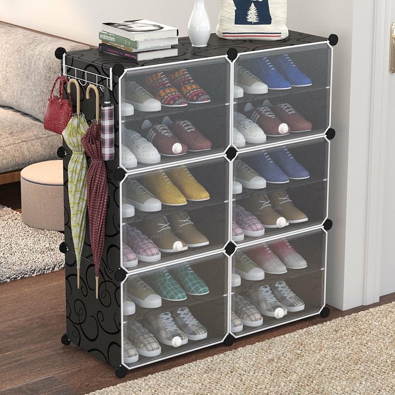 Shoe Racks & Cabinets |  Multilayer Shoe Rack – Dustproof Shoes Cabinet With Doors Home & Decor Multilayer Shoe Rack - Dustproof Shoes Cabinet With Doors