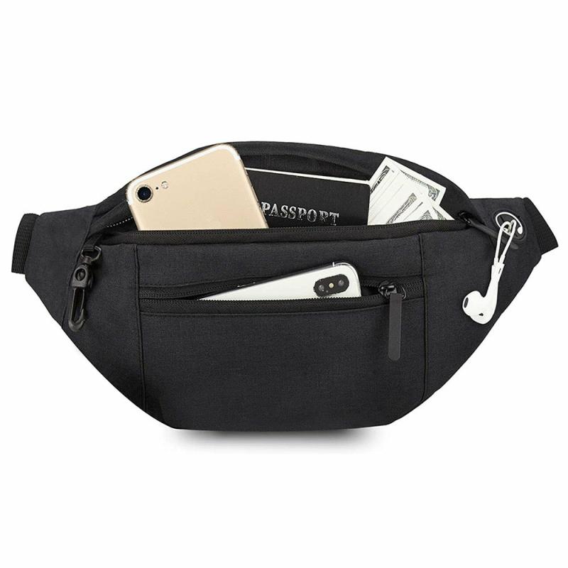 Travel Essentials |  Crossbody Fanny Pack Bag, Unisex Waist Bag, Fashion Travel  Sports Chest Bag Travel & Outdoor Black