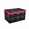 Travel Essentials |  Foldable Large Capacity Outdoor Picnic Car Trunk Storage Box Camping Goods & Supplies Black