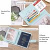 Travel Essentials |  Passport Holder Travel Organizer Wallet , Card Holder Storage  Bag Travel & Outdoor Black