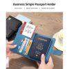 Travel Essentials |  Passport Holder Travel Organizer Wallet , Card Holder Storage  Bag Travel & Outdoor Black