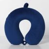 Travel Essentials |  Soft U-Shaped Pillow, Travel Neck Pillow, Air Plane Neck Support Pillow, Portable Headrest For Car Travel & Outdoor Black