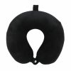 Travel Essentials |  Soft U-Shaped Pillow, Travel Neck Pillow, Air Plane Neck Support Pillow, Portable Headrest For Car Travel & Outdoor Black