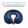 Travel Essentials |  Soft U-Shaped Pillow, Travel Neck Pillow, Air Plane Neck Support Pillow, Portable Headrest For Car Travel & Outdoor Black