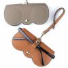 Travel Essentials |  Unisex Portable Glasses Bag – Protective Case With Chain For Sunglasses Travel & Outdoor Beige