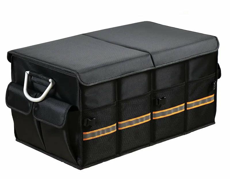 Travel Packing & Organization |  Car Trunk Storage Organizer Box, Large Capacity Multiuse Tools Storage Bag With Handle & Reflection Light Car Accessories Car Accessories