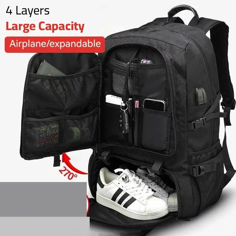 Travel Packing & Organization |  Large Capacity Travel Backpack, Unisex Waterproof Bag With Usb Charging For Outdoor Sports, Trekking, Camping Travel & Outdoor Large Capacity Travel Backpack, Unisex Waterproof Bag With Usb Charging For Outdoor Sports, Trekking, Camping