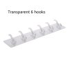 Wardrobe & Organization |  6 Hooks Wall Mount Transparent Hanger Home & Decor 6 Hooks Wall Mount Transparent Hanger