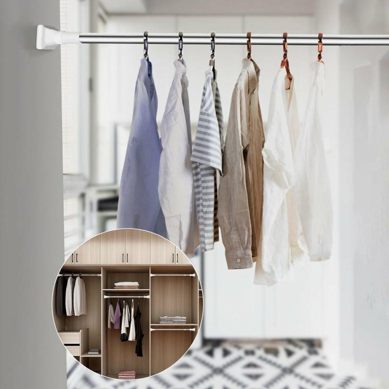 Wardrobe & Organization |  Adjustable Drill-Free Rod – Multi-Purpose Telescopic Curtain And Clothes Hanger Rod Home & Decor Adjustable Drill-Free Rod - Multi-Purpose Telescopic Curtain And Clothes Hanger Rod