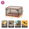 Wardrobe & Organization |  Foldable Plastic Storage Boxes With Latching Lids & Wheels, Clear Storage Stackable Container Bins Home & Decor 1