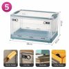 Wardrobe & Organization |  Foldable Plastic Storage Boxes With Latching Lids & Wheels, Clear Storage Stackable Container Bins Home & Decor 1