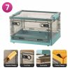 Wardrobe & Organization |  Foldable Plastic Storage Boxes With Latching Lids & Wheels, Clear Storage Stackable Container Bins Home & Decor 1