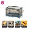 Wardrobe & Organization |  Foldable Plastic Storage Boxes With Latching Lids & Wheels, Clear Storage Stackable Container Bins Home & Decor 1