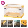 Wardrobe & Organization |  Foldable Plastic Storage Boxes With Latching Lids & Wheels, Clear Storage Stackable Container Bins Home & Decor 1