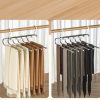 Wardrobe & Organization |  Space Saving Wardrobe Hanger, 6 Bars Multi-Functional Cloth Pant Shawl Hanger Home & Decor Black