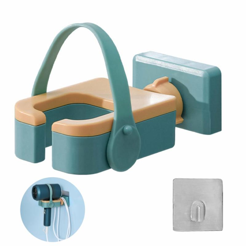 Bathroom Organization |  Wall Mount Hair Dryer Organizer Bath & Laundry Bathroom Organization