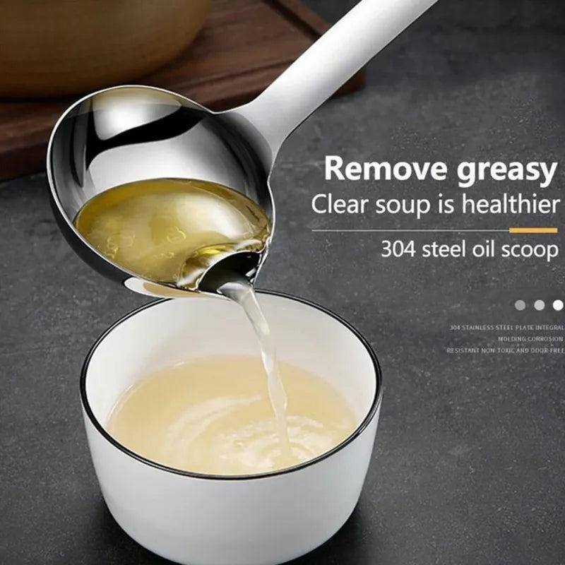 Cookware, Cutleries & Mugs |  Stainless Steel Oil Separating Skimmer Spoon Cookware, Cutleries & Mugs Cookware, Cutleries & Mugs