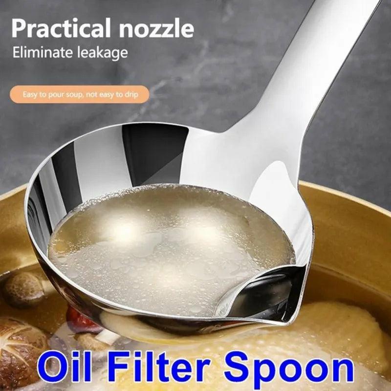 Cookware, Cutleries & Mugs |  Stainless Steel Oil Separating Skimmer Spoon Cookware, Cutleries & Mugs Cookware, Cutleries & Mugs