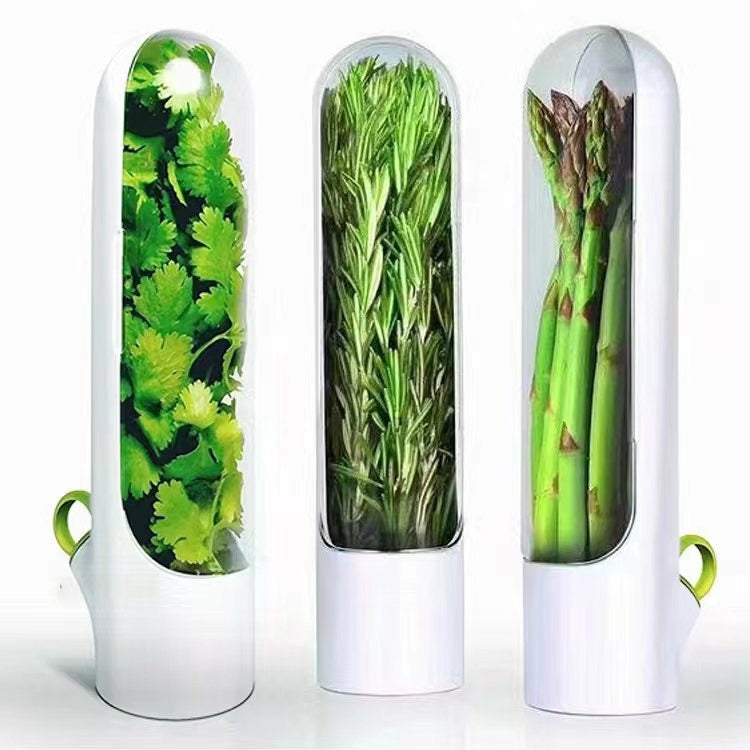 Food Dispensers & Storage |  Herb Saving Pod For Refrigerator, Small Vegetable Green Leaf Coriander Herb Storage Container Food Dispensers & Storage Food Dispensers & Storage