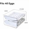 Kitchen Organization |  40 Eggs Double Layer Egg Storage Drawer Kitchen Organization 40 Eggs Double Layer Egg Storage Drawer