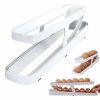 Kitchen Organization |  Rolling Egg Dispenser, Fridge Egg Organizer, Egg Storage Rack, Holder For Refrigerator Kitchen Organization Kitchen Organization