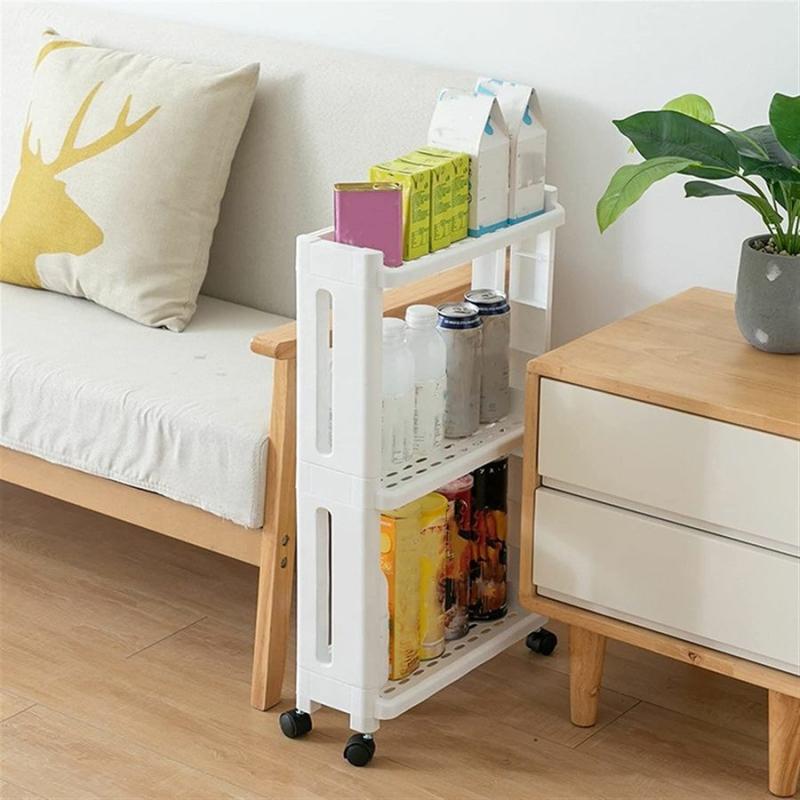 Kitchen Organization |  Storage Shelf With Wheel, Space Saving Convenient Home Organizer Kitchen Organization Kitchen Organization