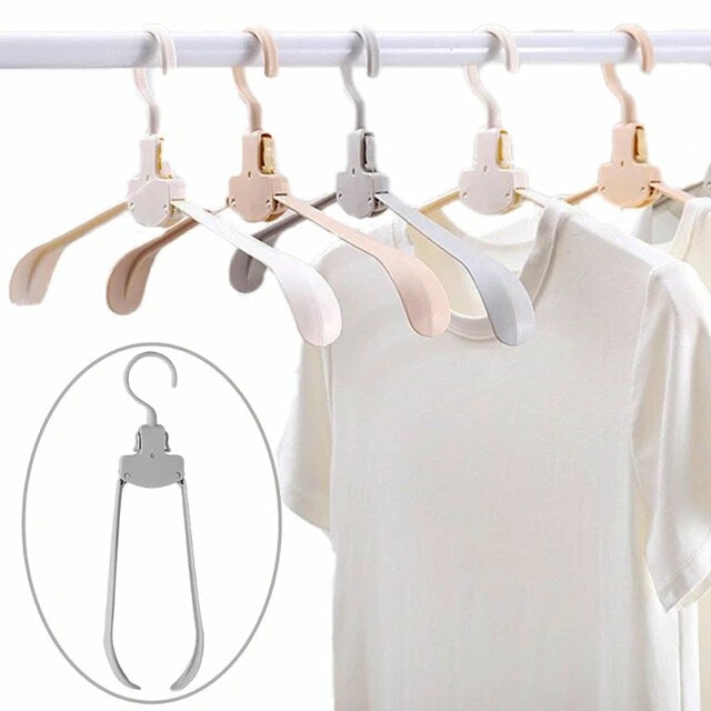 Wardrobe & Organization |  Foldable Travel Hangers, Portable Cloth Holders, Wide Shoulder Drying Rack For Home And Travel Use Home & Decor Apricot