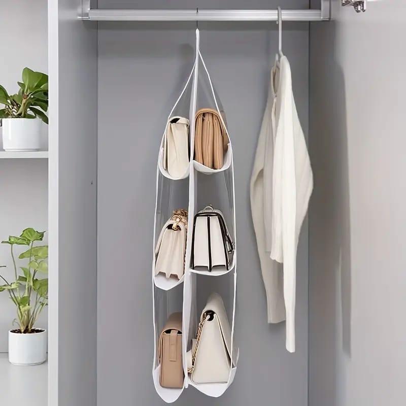 Wardrobe & Organization |  Multi-Layer Handbag Hanging Organizer – Handbag Storage Bag For Family Closet Home & Decor Black