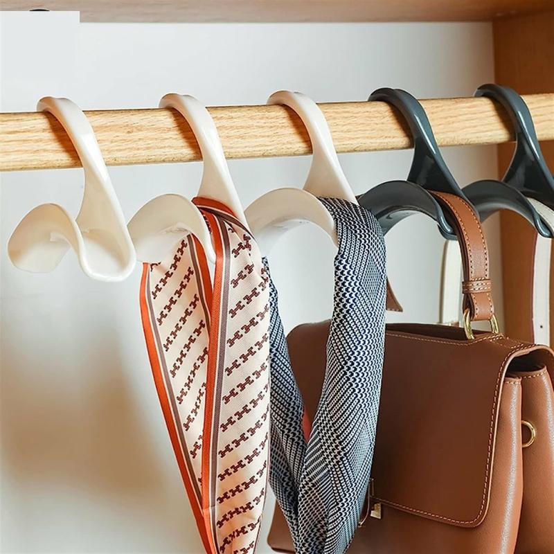 Wardrobe & Organization |  Space-Saving Hanger Hooks For Bags, Belts, Scarves – Handbag And Closet Organizer [2 Pcs] Home & Decor Grey